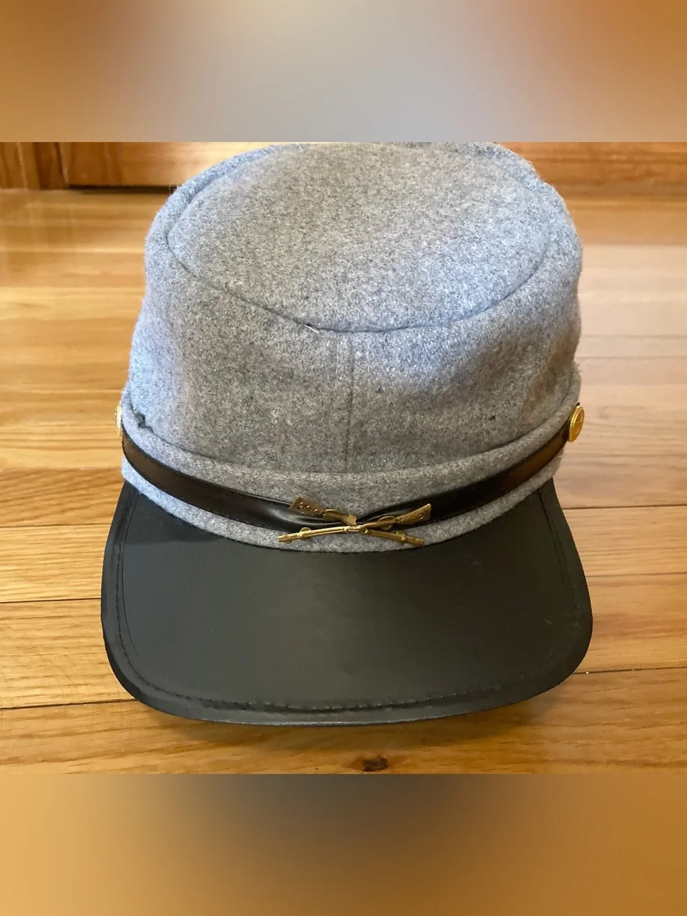 Boy’s gray Confederate cap